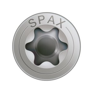 SPAX Edelstahlschraube - 4,5 x 50 mm - 180 Stk - Teilgewinde - Senkkopf - T-STAR plus T20 - 4CUT - Edelstahl rostfrei A2