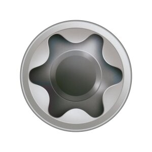 SPAX Terrassenschraube - 5 x 60 mm - 360 Stk - Fixiergewinde - Zylinderkopf - T-STAR plus T25 - CUT-Spitze - Edelstahl rostfrei A2