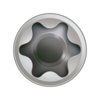 SPAX Terrassenschraube - 5 x 60 mm - 360 Stk - Fixiergewinde - Zylinderkopf - T-STAR plus T25 - CUT-Spitze - Edelstahl rostfrei A2