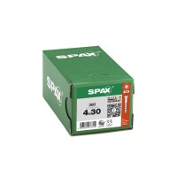 SPAX Universalschraube - 4,0 x 30 mm - 360 Stk - Teilgewinde - Senkkopf - T-STAR plus T20 - 4CUT - WIROX