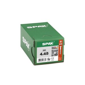 SPAX Universalschraube - 4,0 x 45 mm - 360 Stk - Teilgewinde - Senkkopf - T-STAR plus T20 - 4CUT - WIROX