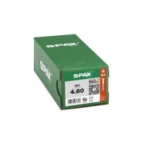 SPAX Universalschraube - 4,0 x 60 mm - 360 Stk - Teilgewinde - Senkkopf - T-STAR plus T20 - 4CUT - WIROX