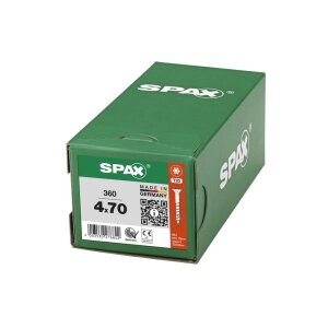 SPAX Universalschraube - 4,0 x 70 mm - 360 Stk - Teilgewinde - Senkkopf - T-STAR plus T20 - 4CUT - WIROX