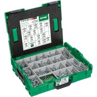 SPAX Montagekoffer, L-BOXX, groß, WIROX A3J, T-STAR plus +  Fischer L-BOXX DuoLine Bundle