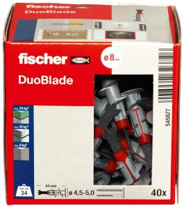 fischer Gipskartondübel DuoBlade - 40 Stk