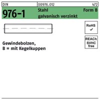 Gewindestücke DIN 976 verzinkt 8 x  slider
