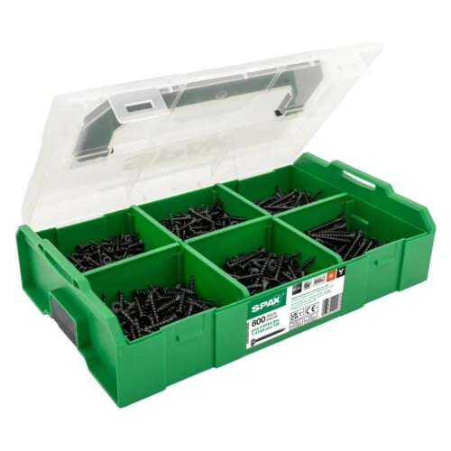 SPAX Montagekoffer L-BOXX Mini schwarz BLAX