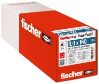 fischer PowerFast FPF II WTP 8,0 x 160 BC 50 Tellerkopf TX Teilgewinde verzinkt