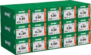 SPAX Profi Set - 5900 tlg Senkkopf  Teilgewinde T-STAR Plus