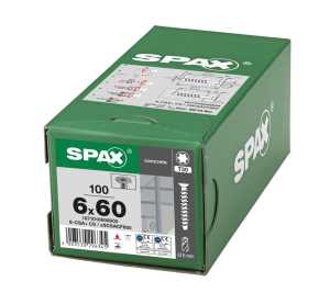 SPAX BETONSCHRAUBE 6x60 20/5 VERZINKT SENKKOPF T30 100ST