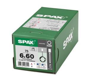 SPAX BETONSCHRAUBE 6x60 VERZINKT INNENGEWINDE M8/10 SW 13 75ST