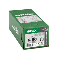 SPAX BETONSCHRAUBE 6x60 VERZINKT INNENGEWINDE M8/10 SW 13 75ST