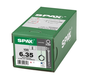 SPAX BETONSCHRAUBE 6x35 -/- VERZINKT AUSSENGEWINDE SW10 100ST