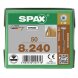 SPAX WIROX Tellerkopf T-STARplus TG TX40 8,0x240 50 Stk