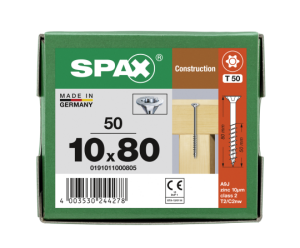 SPAX Senkkopf 10 mm T-STAR plus - Teilgewinde WIROX A3J...