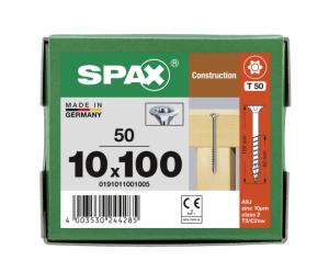 SPAX Senkkopf 10 mm T-STAR plus - Teilgewinde WIROX A3J...