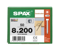 SPAX Zylinderkopfschraube T-STAR plus VG TX40 8 x 200 WIROX  50 Stk