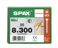 SPAX Zylinderkopfschraube T-STAR plus VG TX40 8 x 300 WIROX  50 Stk