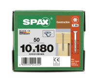 SPAX Senkkopf 10 mm T-STAR plus - Teilgewinde WIROX A3J  T50  -  10x180  -  50 Stk