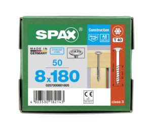 SPAX Tellerkopf 8 mm T-STAR plus 4CUT Teilgewinde...