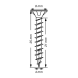 SPAX Senkkopf T-STAR plus - Vollgewinde Edelstahl rostfrei A2 1.4567      T20  -  4x25  -  200 Stk