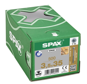 SPAX Dielenschraube Teilgewinde Senkkopf - T-STAR plus T10 WIROX  3,5x35 - 500 Stk