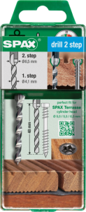 SPAX Stufenbohrer drill 2 step 4,1 und 6,5 - 1 Stk