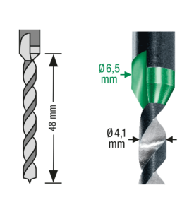 SPAX Stufenbohrer drill 2 step 4,1 und 6,5 - 1 Stk