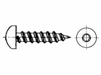 DIN 7981 Blechschraube LIKO Form C mit Spitze 2,9x9,5 TX8 Edelstahl rostfrei A2 1000 Stk