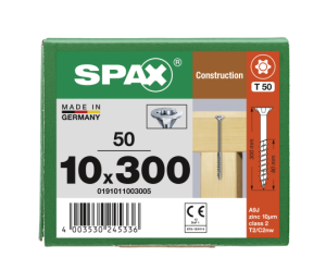 SPAX Senkkopf 10 mm T-STAR plus - Teilgewinde WIROX A3J...