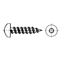 DIN 7981 Blechschraube LIKO Form C mit Spitze 3,9x9,5 TX15 Edelstahl rostfrei A4 1000 Stk