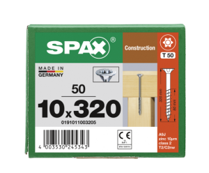 SPAX Senkkopf 10 mm T-STAR plus - Teilgewinde WIROX A3J...