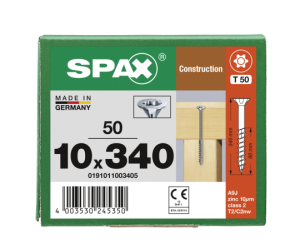 SPAX Senkkopf 10 mm T-STAR plus - Teilgewinde WIROX A3J...