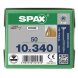 SPAX Senkkopf 10 mm T-STAR plus - Teilgewinde WIROX A3J  T50  -  10x340  -  50 Stk