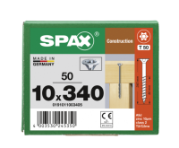 SPAX Senkkopf 10 mm T-STAR plus - Teilgewinde WIROX A3J  T50  -  10x340  -  50 Stk