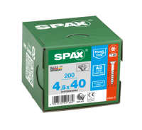 SPAX Senkkopf T-STAR plus - Teilgewinde Edelstahl rostfrei A2 1.4567  T20  -  4,5x40  -  200 Stk