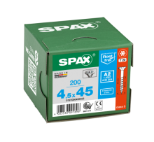 SPAX Senkkopf T-STAR plus - Teilgewinde Edelstahl rostfrei A2 1.4567  T20  -  4,5x45  -  200 Stk