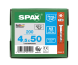SPAX Senkkopf T-STAR plus - Teilgewinde Edelstahl rostfrei A2 1.4567  T20  -  4,5x50  -  200 Stk