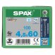 SPAX Senkkopf T-STAR plus - Teilgewinde Edelstahl rostfrei A2 1.4567  T20  -  4,5x60  -  100 Stk