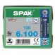SPAX Senkkopf T-STAR plus - Teilgewinde Edelstahl rostfrei A2 1.4567  T30  -  6x100  -  100 Stk