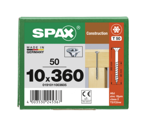 SPAX Senkkopf 10 mm T-STAR plus - Teilgewinde WIROX A3J...