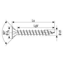 SPAX Universalschraube SK VG T-STAR plus T10 3x16 Edelstahl rostfrei A2 - 25 Stk