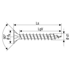 SPAX Universalschraube SK VG T-STAR plus T20 3,5x20 Edelstahl rostfrei A2 - 25 Stk