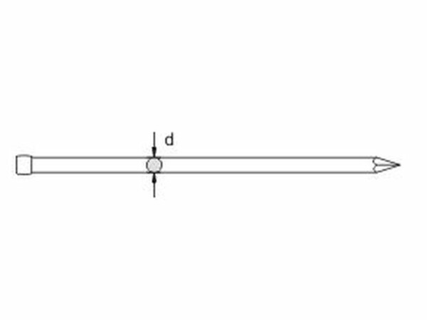 Stauchkopfnagel - Stift blank 1,4 x 25 1 KG