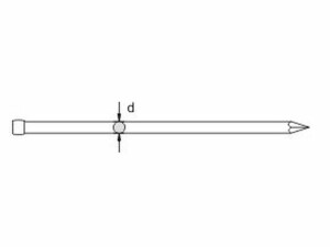 Stauchkopfnagel - Stift blank 1,4 x 25 1 KG