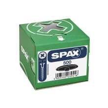 SPAX Kunststoff-Abdeckkappen für SPAX mit Kopflochbohrung, schwarz, 500 Stück