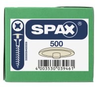 SPAX Kunststoff-Abdeckkappen für SPAX mit Kopflochbohrung, beige, 500 Stk.