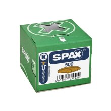 SPAX Kunststoff-Abdeckkappen für SPAX mit Kopflochbohrung, ocker, 500 Stück