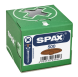 SPAX Kunststoff-Abdeckkappen für SPAX mit Kopflochbohrung, rehbraun, 500 Stück