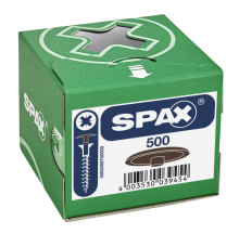 SPAX Kunststoff-Abdeckkappen für SPAX mit Kopflochbohrung, mahagoni, 500 Stück